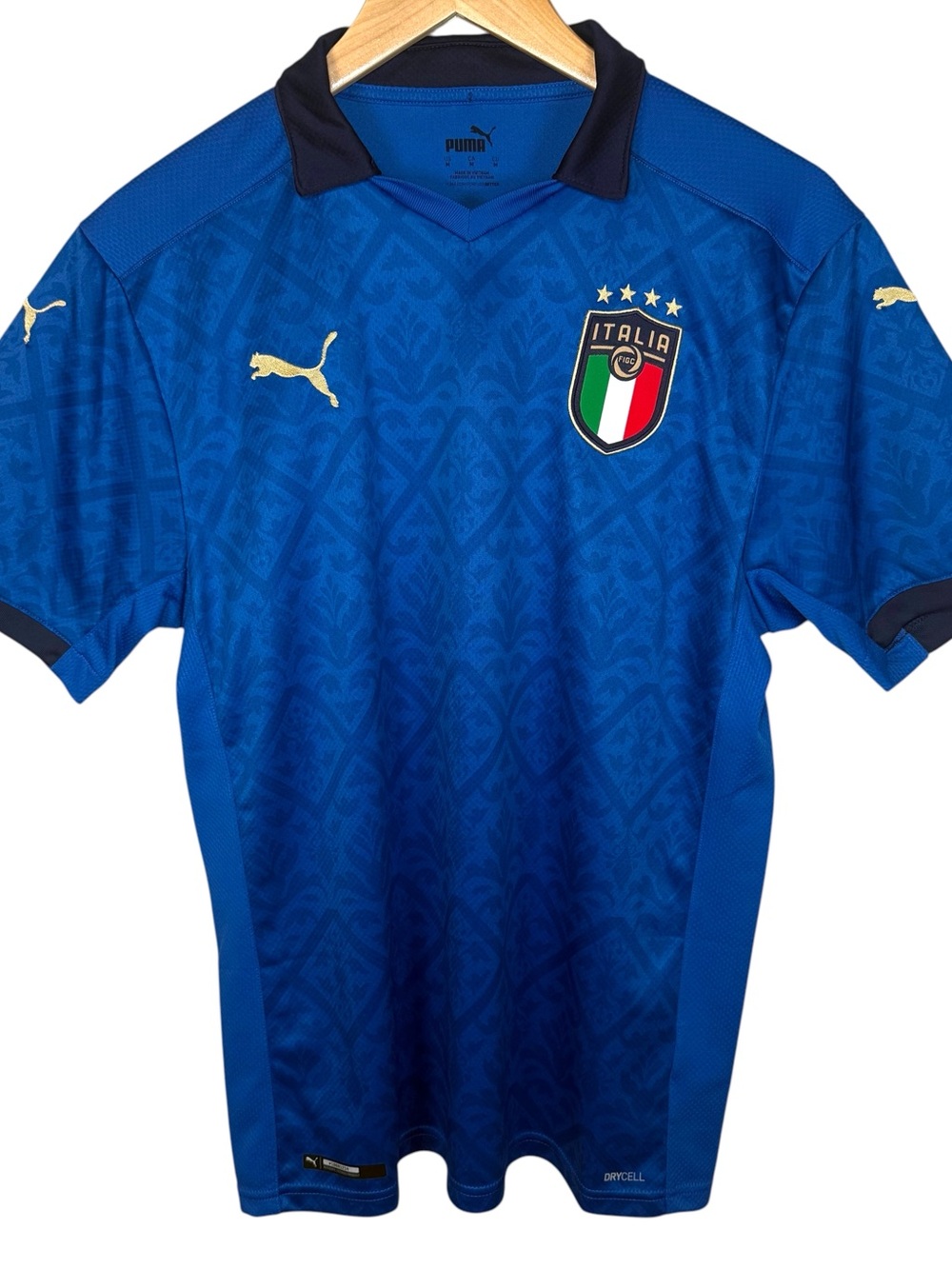 Puma Italy FIGC Euro 2020 Home Soccer Jersey Men’s Medium Blue